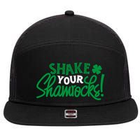 Shake Your Shamrocks Funny St Patricks Day 7 Panel Mesh Trucker Snapback Hat