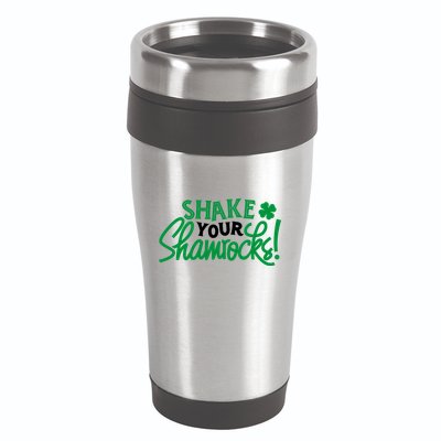Shake Your Shamrocks Funny St Patricks Day 16oz Travel Tumbler