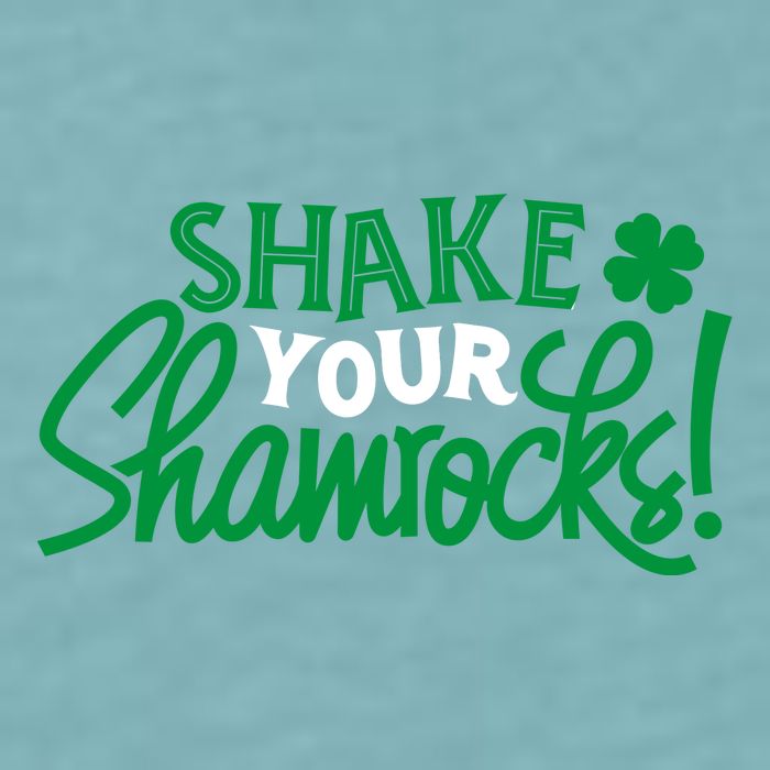 Shake Your Shamrocks Funny St Patricks Day Sueded Cloud Jersey T-Shirt