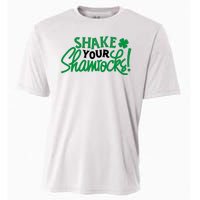 Shake Your Shamrocks Funny St Patricks Day Cooling Performance Crew T-Shirt