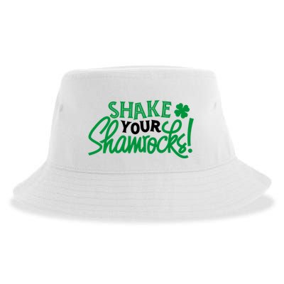 Shake Your Shamrocks Funny St Patricks Day Sustainable Bucket Hat