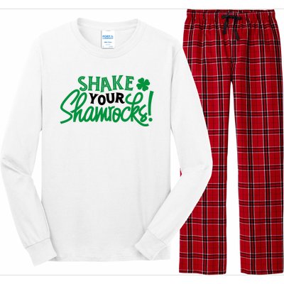 Shake Your Shamrocks Funny St Patricks Day Long Sleeve Pajama Set