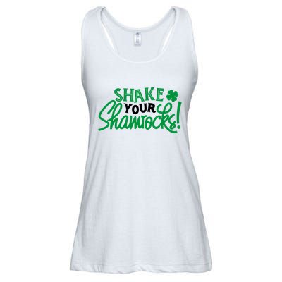 Shake Your Shamrocks Funny St Patricks Day Ladies Essential Flowy Tank