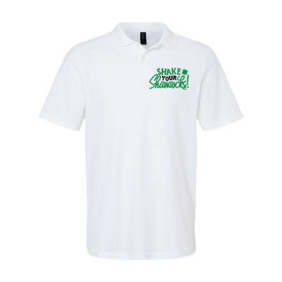 Shake Your Shamrocks Funny St Patricks Day Softstyle Adult Sport Polo