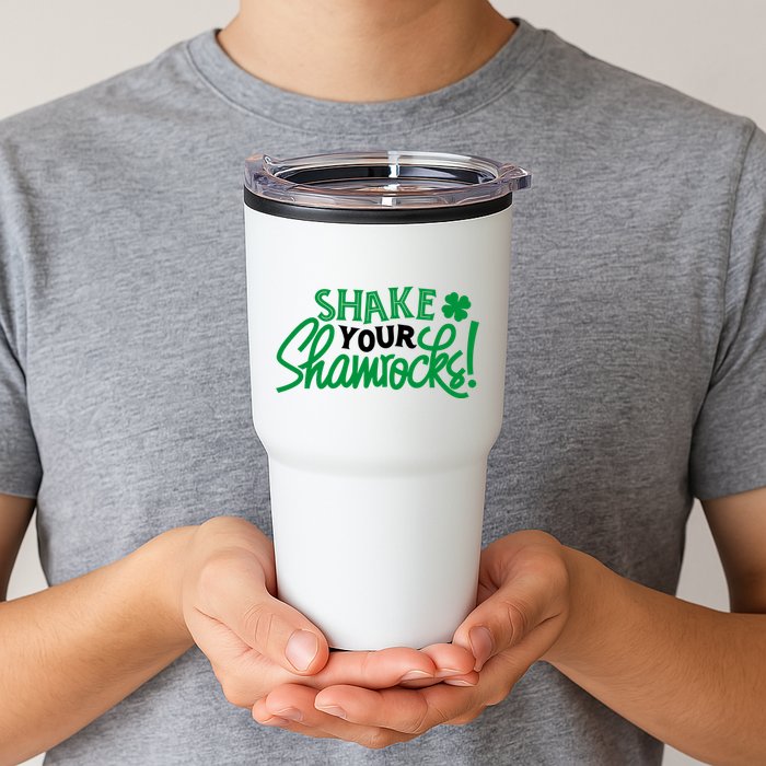 Shake Your Shamrocks Funny St Patricks Day Tumbler