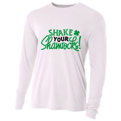 Shake Your Shamrocks Funny St Patricks Day Cooling Performance Long Sleeve Crew