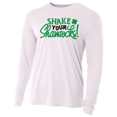 Shake Your Shamrocks Funny St Patricks Day Cooling Performance Long Sleeve Crew