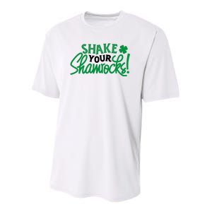 Shake Your Shamrocks Funny St Patricks Day Youth Performance Sprint T-Shirt