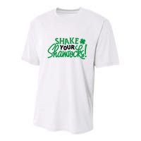 Shake Your Shamrocks Funny St Patricks Day Youth Performance Sprint T-Shirt
