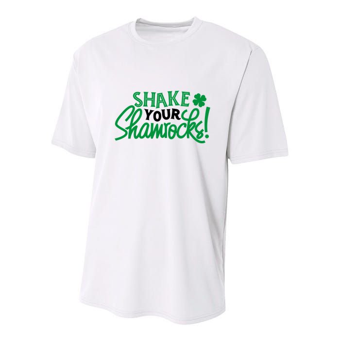 Shake Your Shamrocks Funny St Patricks Day Youth Performance Sprint T-Shirt