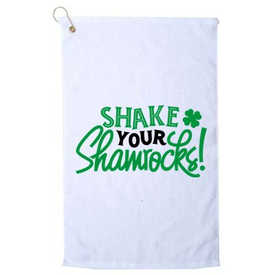 Shake Your Shamrocks Funny St Patricks Day Golf Towel