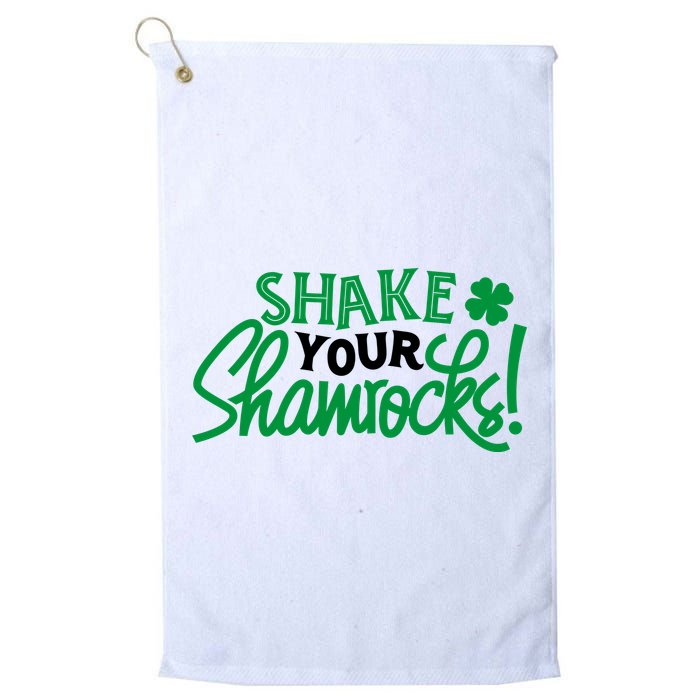 Shake Your Shamrocks Funny St Patricks Day Golf Towel