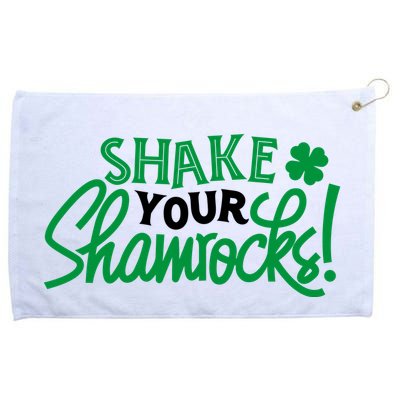 Shake Your Shamrocks Funny St Patricks Day Grommeted Golf Towel