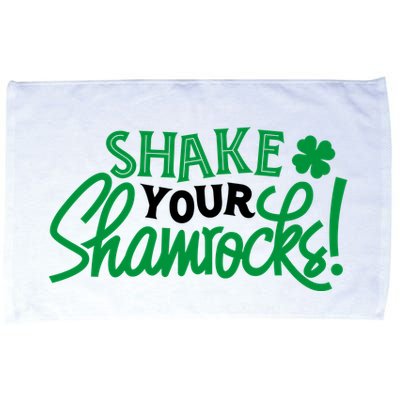 Shake Your Shamrocks Funny St Patricks Day Microfiber Hand Towel