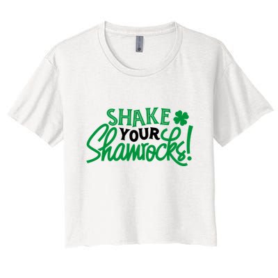 Shake Your Shamrocks Funny St Patricks Day Crop Top