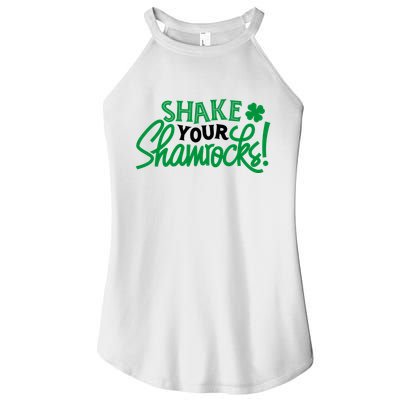 Shake Your Shamrocks Funny St Patricks Day Women's Perfect Tri Rocker Tank