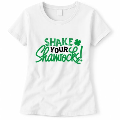 Shake Your Shamrocks Funny St Patricks Day Womens T-Shirt