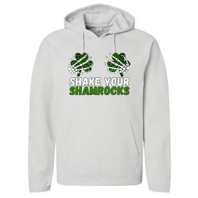 Shake Your Shamrocks St Patricks Day Performance Fleece Hoodie