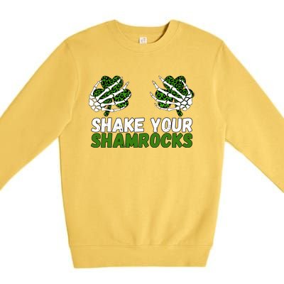 Shake Your Shamrocks St Patricks Day Premium Crewneck Sweatshirt