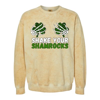 Shake Your Shamrocks St Patricks Day Colorblast Crewneck Sweatshirt