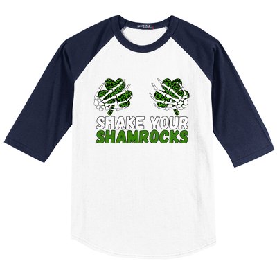 Shake Your Shamrocks St Patricks Day Baseball Sleeve Shirt