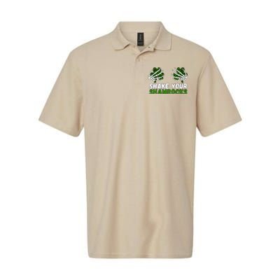 Shake Your Shamrocks St Patricks Day Softstyle Adult Sport Polo