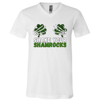 Shake Your Shamrocks St Patricks Day V-Neck T-Shirt