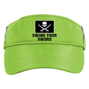 Swing Your Sword Skull Crossbones Mississippi Adult Drive Performance Visor