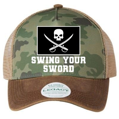 Swing Your Sword Skull Crossbones Mississippi Legacy Tie Dye Trucker Hat