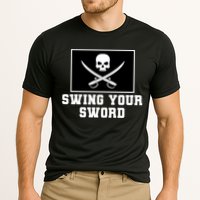Swing Your Sword Skull Crossbones Mississippi Cooling Performance Crew T-Shirt
