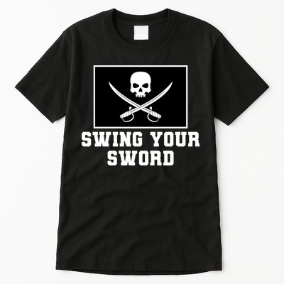 Swing Your Sword Skull Crossbones Mississippi Tall T-Shirt