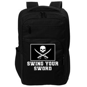 Swing Your Sword Skull Crossbones Mississippi Impact Tech Backpack