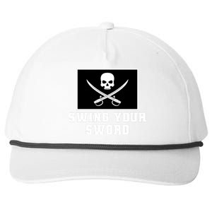 Swing Your Sword Skull Crossbones Mississippi Snapback Five-Panel Rope Hat