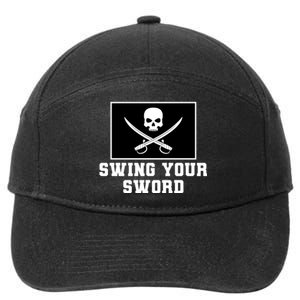 Swing Your Sword Skull Crossbones Mississippi 7-Panel Snapback Hat