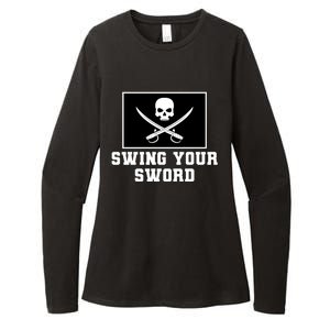 Swing Your Sword Skull Crossbones Mississippi Womens CVC Long Sleeve Shirt