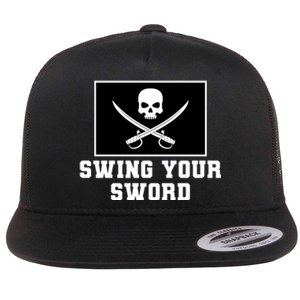 Swing Your Sword Skull Crossbones Mississippi Flat Bill Trucker Hat