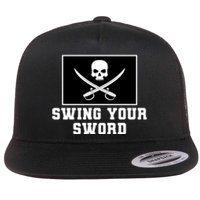 Swing Your Sword Skull Crossbones Mississippi Flat Bill Trucker Hat