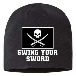 Swing Your Sword Skull Crossbones Mississippi Sustainable Beanie