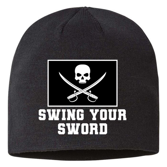 Swing Your Sword Skull Crossbones Mississippi Sustainable Beanie