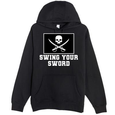 Swing Your Sword Skull Crossbones Mississippi Premium Pullover Hoodie