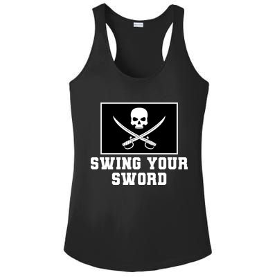 Swing Your Sword Skull Crossbones Mississippi Ladies PosiCharge Competitor Racerback Tank