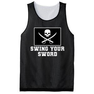 Swing Your Sword Skull Crossbones Mississippi Mesh Reversible Basketball Jersey Tank