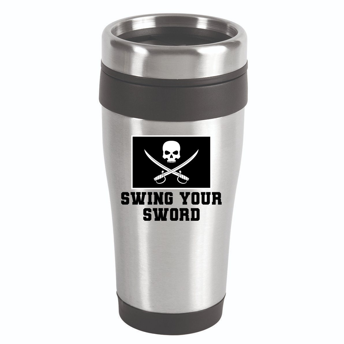 Swing Your Sword Skull Crossbones Mississippi 16oz Travel Tumbler