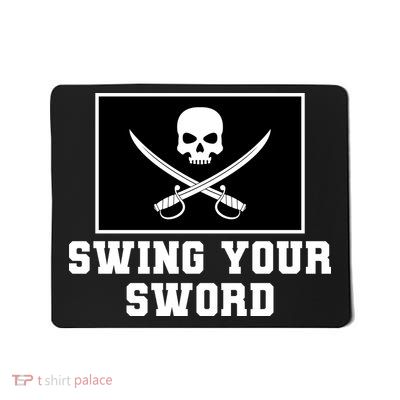 Swing Your Sword Skull Crossbones Mississippi Mousepad