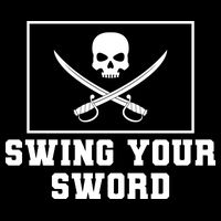 Swing Your Sword Skull Crossbones Mississippi Poster