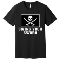 Swing Your Sword Skull Crossbones Mississippi Premium T-Shirt