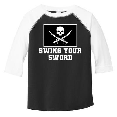 Swing Your Sword Skull Crossbones Mississippi Toddler Fine Jersey T-Shirt