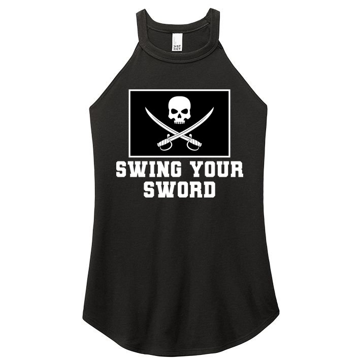 Swing Your Sword Skull Crossbones Mississippi Women's Perfect Tri Rocker Tank