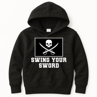 Swing Your Sword Skull Crossbones Mississippi Kids Hoodie
