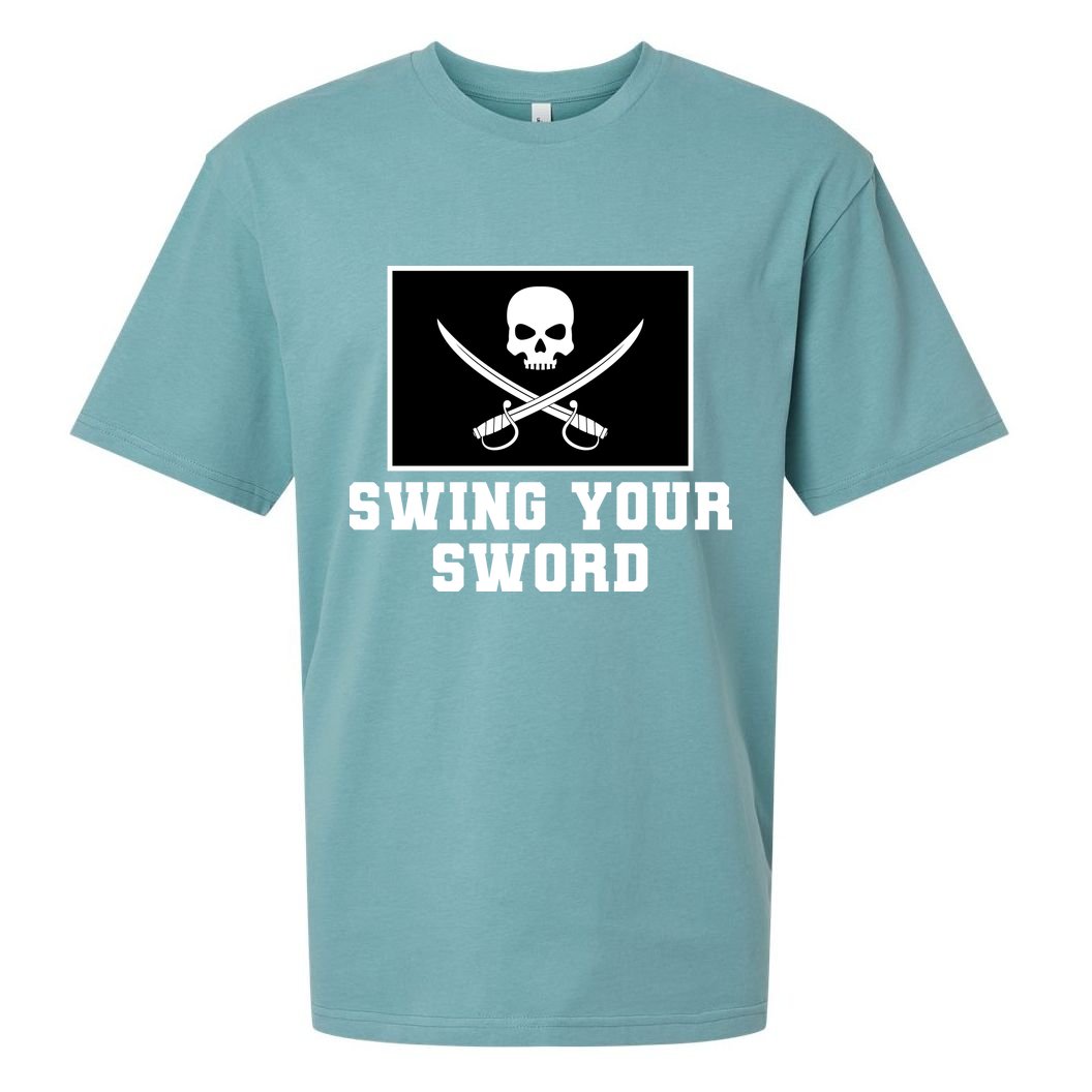 Swing Your Sword Skull Crossbones Mississippi Sueded Cloud Jersey T-Shirt